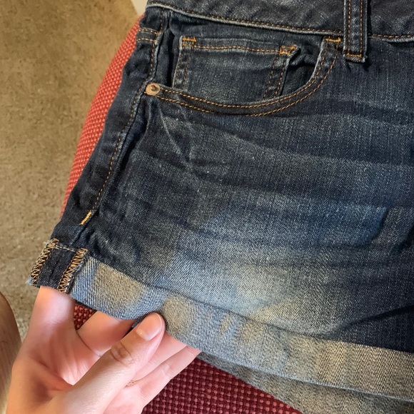 Express Dark Blue Jean Shorts - Picture 7 of 10